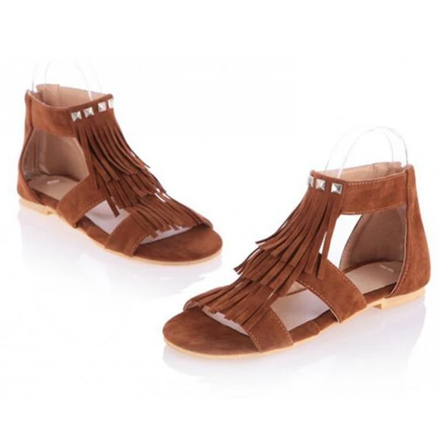 zipper sandals summer shoe gladiator sandals fringe flip zipper sandals summer shoe gladiator sandals fringe flip