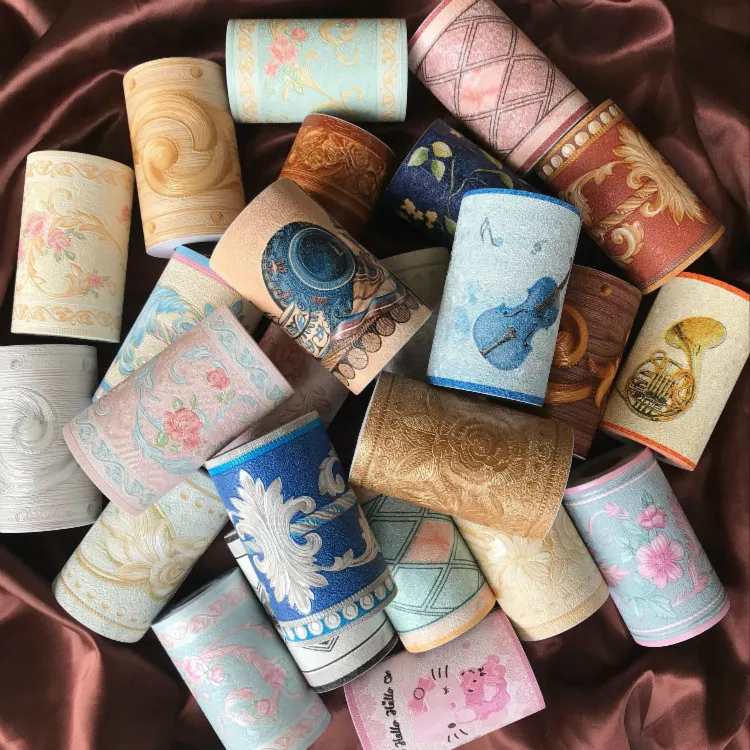 

Sitting room lie kitchen bathroom toilet play crural line waist stick PVC waterproof adhesive wallpaper decorates wall paper-61