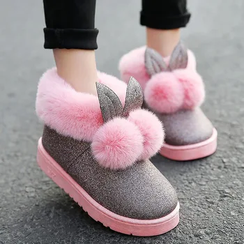 

Women Sneakers 2019 Winter Running Shoes Women basket femme Plus Size Rabbit Ear Plush Warm sports woman sneakers Dropshipping