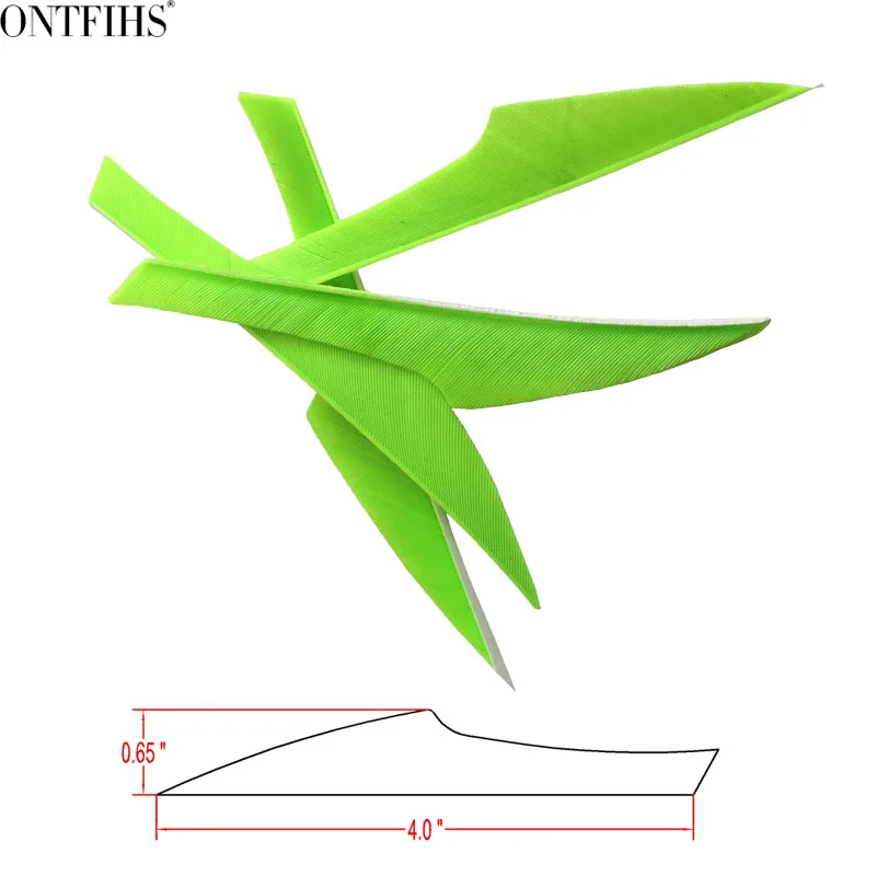 ONTFIHS 50 шт. 4 &quotКороль RW Arrrow перо Fletching стрельба из лука стрелка аксессуары Fletches