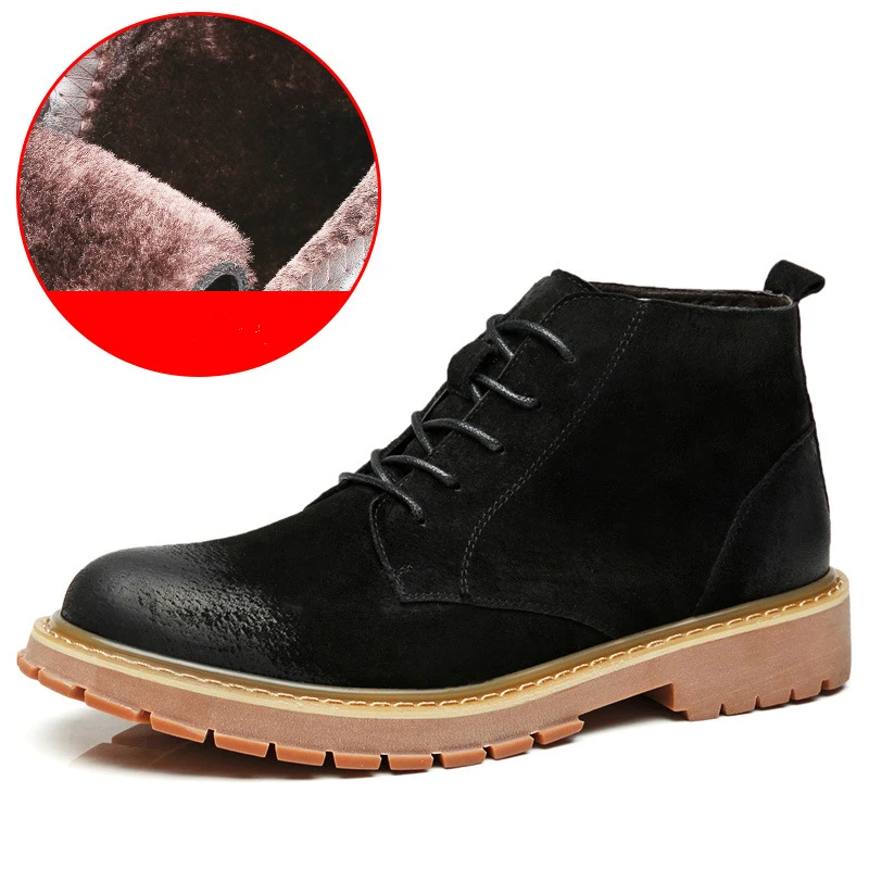 Lederen Homem Brown Gray black Militaire fur Hoge brown Mannen Gray Vintage Laarzen fur fur Equitação Schoenen up Black Lace Backcamel Motorlaarzen qw4wzCX