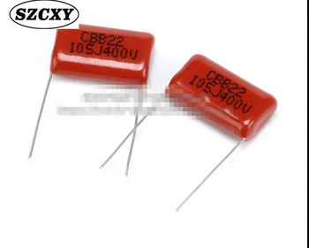 

New and original 10PCS CBB22/CL22 capacitance 5% 400V 1UF 105 Pin pitch 20MM