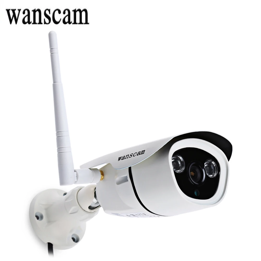 White Wanscam HW0042 960P 1.3MP P2P CMOS Sensor WiFi Outdoor Wireless IP Bullet Camera Built-in 16G TF Card Support for Security
