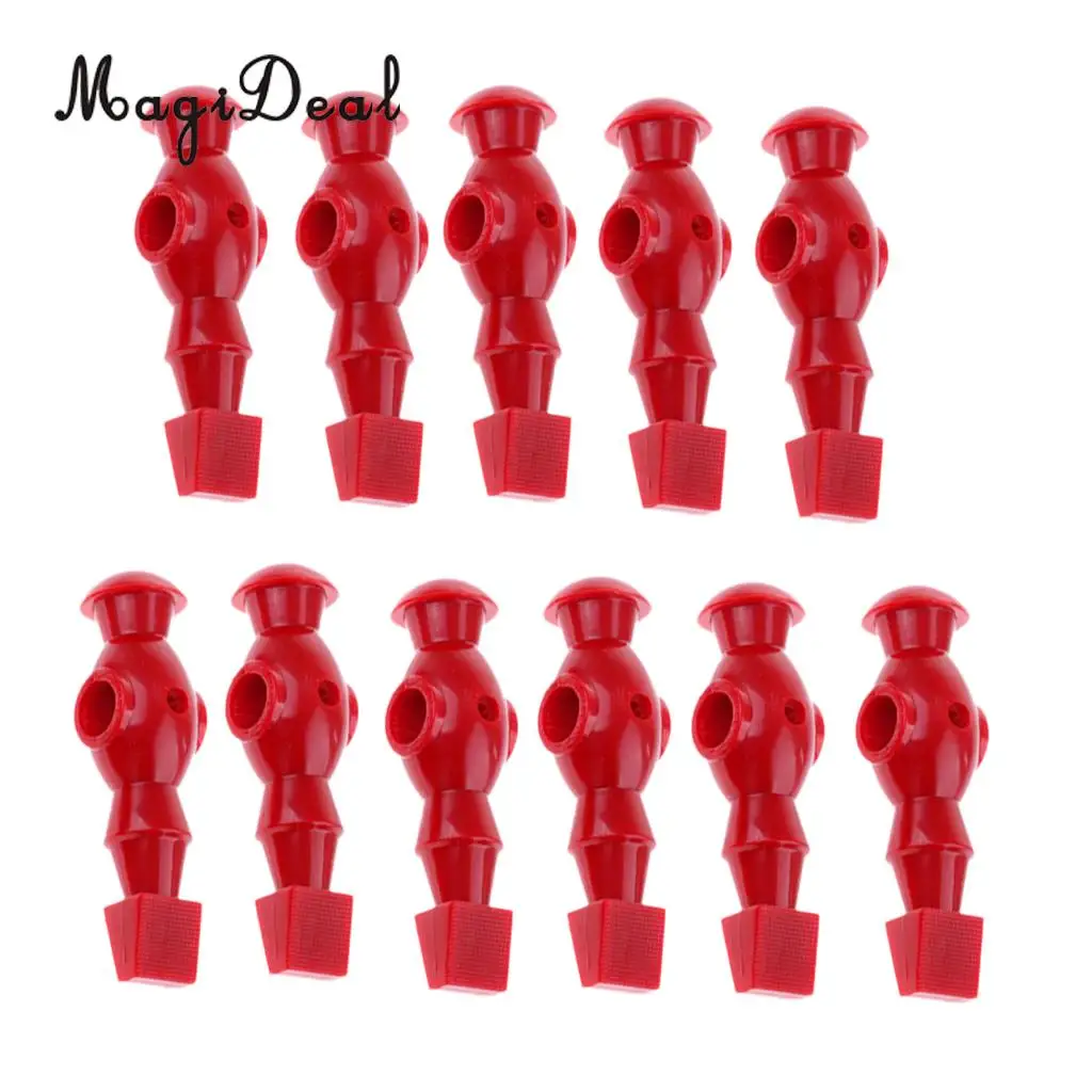 MagiDeal 11 Pieces Table Soccer Player Foosball Table Men Player Foosball Replacement Man Players Parts Red Dark Blue 