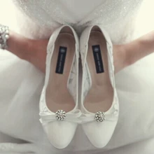 2015 New Korean Lace and Genuine Leather Wedding Shoes White Lace Bridal Shoes Lady Formal High Heels Prom Party Pumps