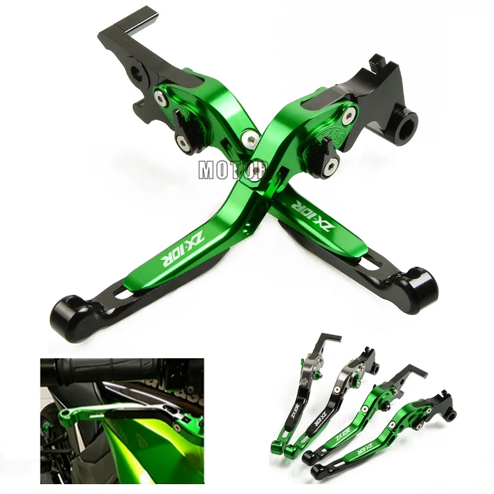 For Kawasaki ZX 10 R ZX 10R ZX10 R ZX10R 2004 2005 2006-2015 Motorcycle Brake Clutch Levers CNC Adjustable Folding Levers Parts For Kawasaki ZX 10 R ZX 10R ZX10 R ZX10R 2004 2005 2006-2015 Motorcycle Brake Clutch Levers CNC Adjustable Folding Levers Parts