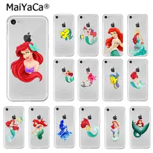 MaiYaCa princesa sirena Ariel Flounder TPU accesorios de teléfono suave de la caja del teléfono para iPhone 8 7 6 6S Plus X XS X MAX 5 5S SE XR cubierta