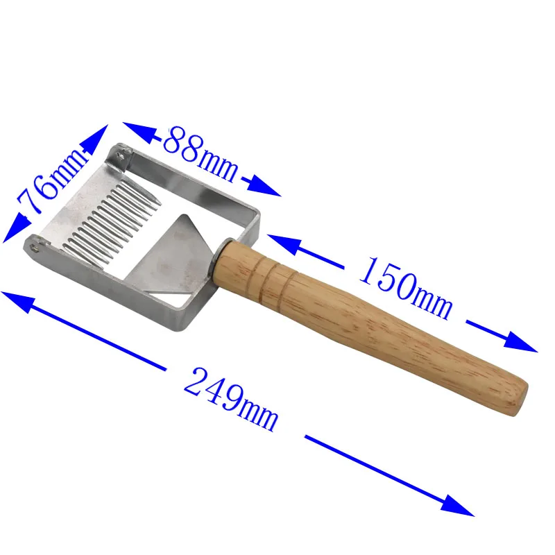 1 шт. оборудование для пчеловодства откачивающий скребок медовый мед Гребень скребок деревянная ручка инструмент разворачивающая вилка Пчеловодство