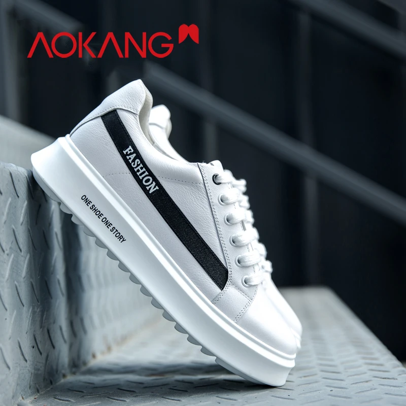 AOKANG Kanglong/Новые кроссовки на платформе; женская обувь; черные кроссовки; женская обувь; женские теннисные туфли; feminino; повседневная обувь; Basket Femme Zapatos
