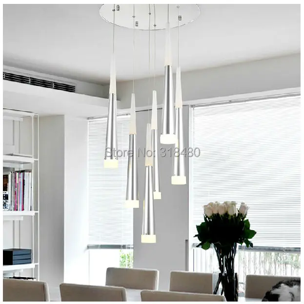 

36W LED Modern Luxury Chandeliers lights Fixtures 6 Arcrylic lamp shade use Bar counter light kitchen dining hall lighting 9097