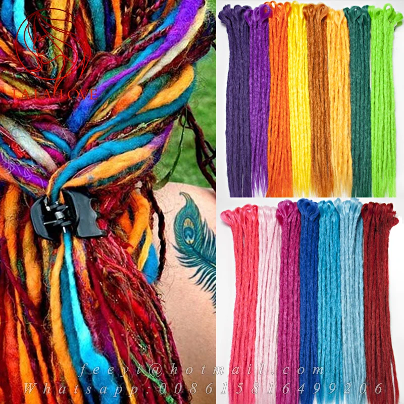 Jamaica Reggae Rock dreadlock extensions 30 Colorful synthetic