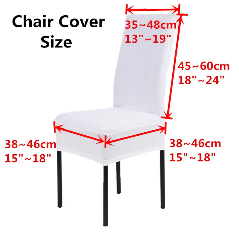 chair cover size