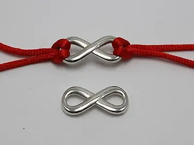 50 серебристых металлических акриловых подвесок Infinity 8 символ соединитель Шарм