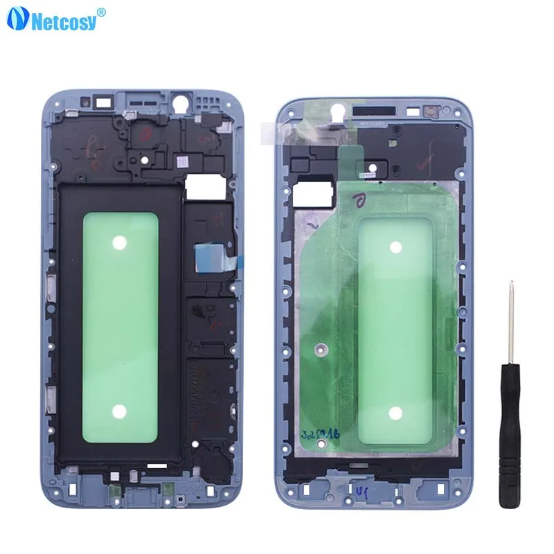 

Netcosy Front Frame Bezel Housing LCD Screen Holder Frame For Samsung Galaxy J7 2017 J730 Front Housing Cover +Tools