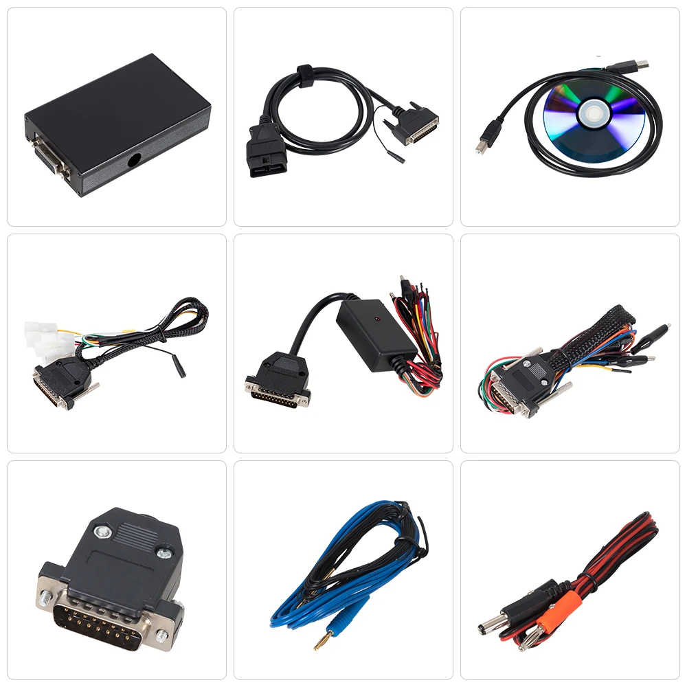 Онлайн V2.47 ЕС красный PCB Kess V2 V5.017 заводская цена OBD2 менеджер Тюнинг Комплект ECU программист ECM Титан - Цвет: Cable only