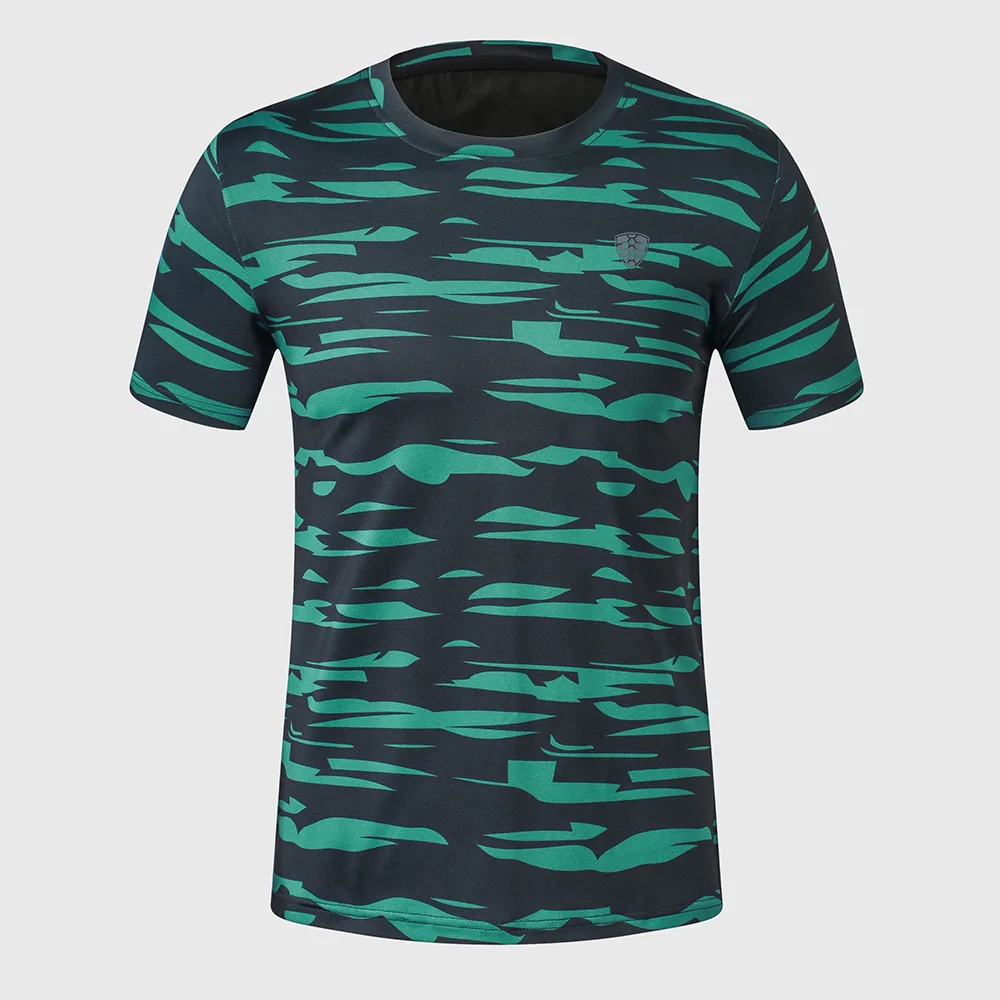 

New Camoufla Mens Gym Sports T Shirt Designer Short Sleeves T-Shirt Quick Dry Training Tops & Tees Plus Size M-4XL