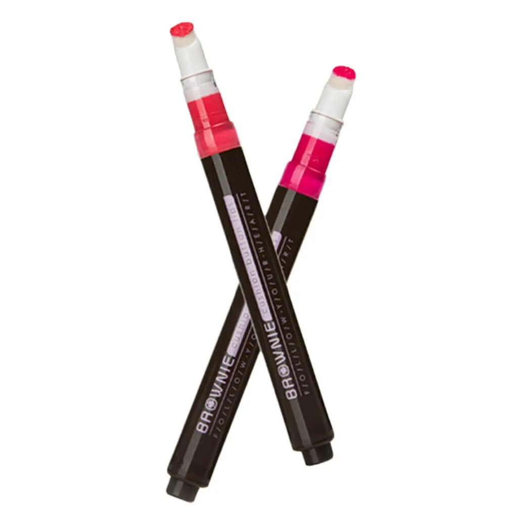 

Lip Makeup 6 Color Air Cushion Button Lipstick Matte Long Lasting Lip Gloss Waterproof Moisture Mousse Lipgloss Nude with Brush