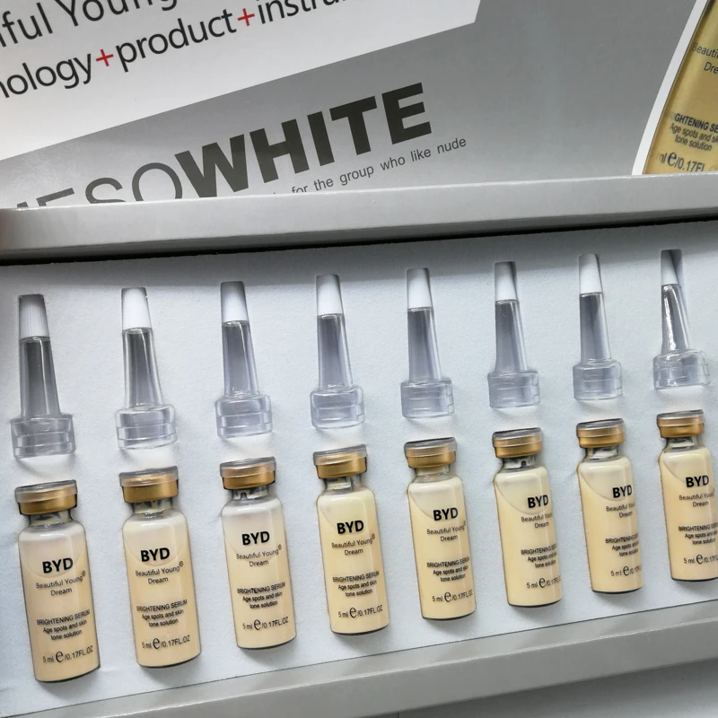 BB крем для кожи 10 шт./компл. 5 мл осветляющая сыворотка Meso White натуральный телесный