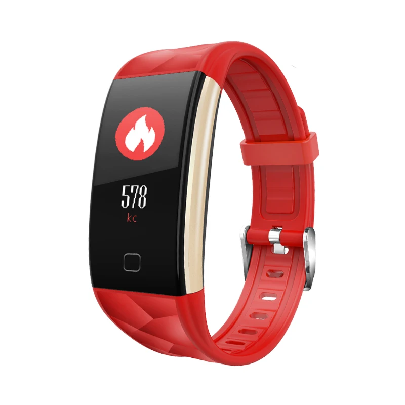 Смарт-часы Ravi T20, фитнес-браслет, измеритель артериального давления, пульсометр, IP68, водонепроницаемые Смарт-часы для Apple, Xiaomi, huawei - Цвет: Красный