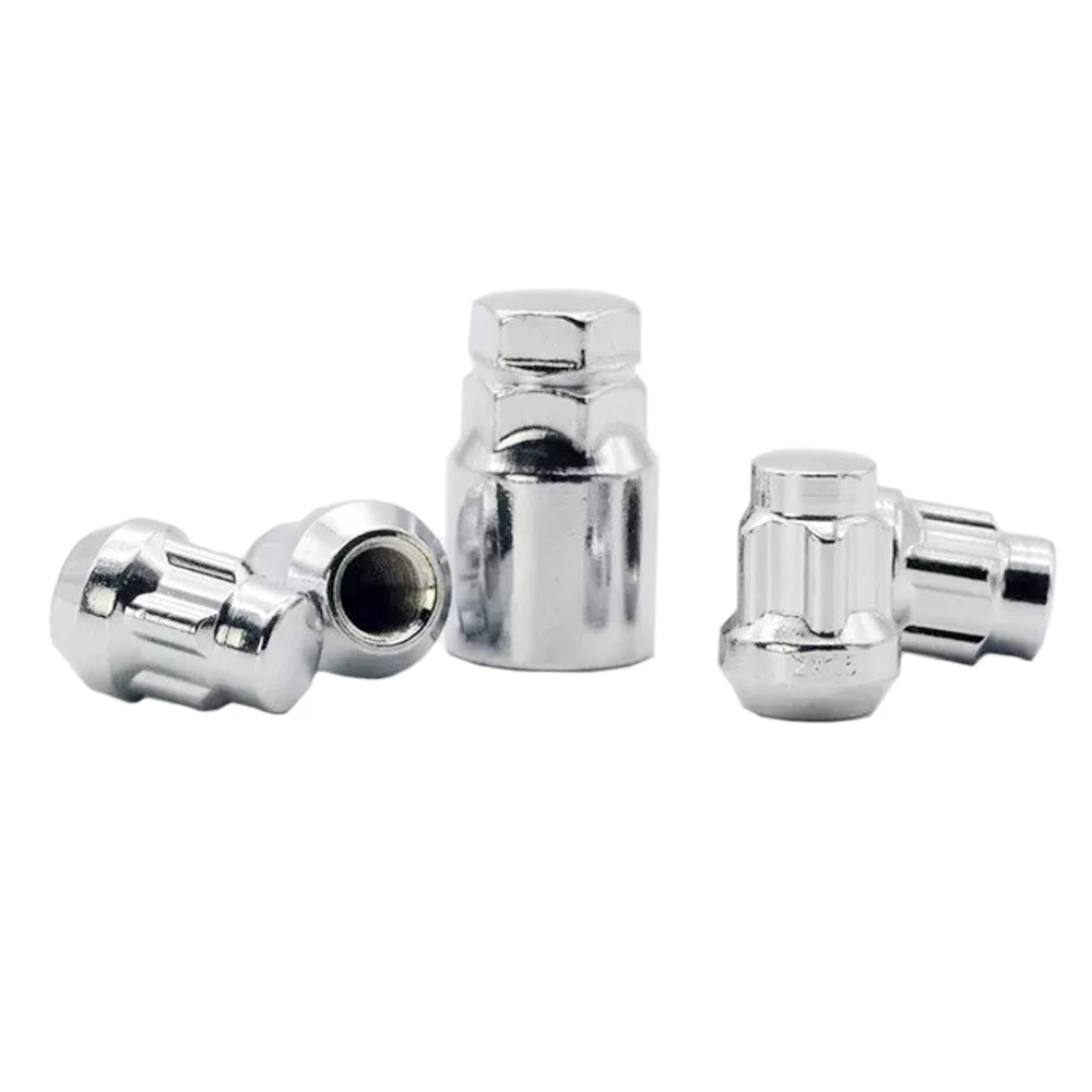 JEAZEA New 4pcs Car M12 x P1.5 Anti Theft Lug Nuts Bolts / 1pc Key Security Wheel Lock Set M12 x