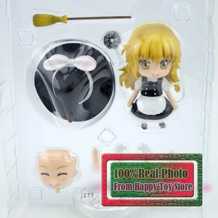 

10 cm Japanese Anime Nendoroid Cute TouHou Project Kirisame Marisa PVC Mini Action Figure Toy Doll