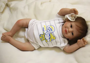 

Lovely BeBe Reborn 50cm silicone Reborn dolls handmade realistic doll 20 inch silicone Reborn toys brinquedos menina gifts