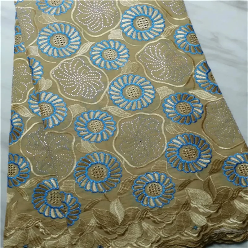

2019 Latest Nigeria Swiss Lace High Quality Swiss Voile Lace Switzerland Cotton African Dry Lace Fabrics For Man Or Women
