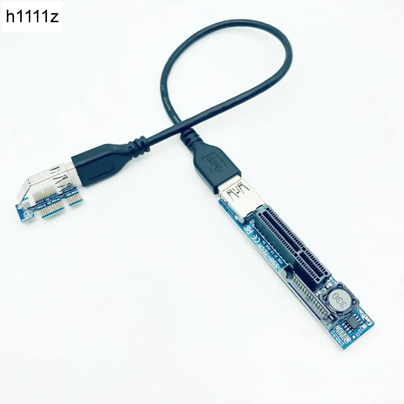 Адаптер расширения для карт H1111Z PCI E Riser PCIE Express X1 к X4 Удлинительный адаптер с