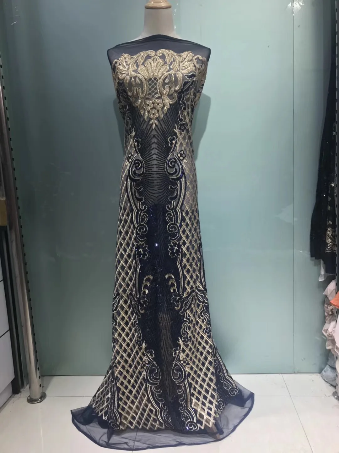 Nigerian Lace Fabric 2018 High Quality 3d Wedding White African With Beads French 12Y | Дом и сад