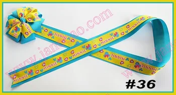 

free shipping 90pcs 2017 new mix color 36'' fashion bow holder for boutique bows funky bows