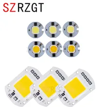 Светодиодный светильник 3 Вт, 5 Вт, 7 Вт, 9 Вт, 20 Вт, 30 Вт, 50 Вт, лампочка 220 В, IP65, умный, IC, белый, теплый, белый, светодиодный светильник, прожектор