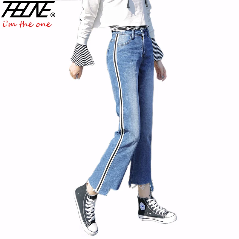 2017 High Waist Jeans Female Denim Pants Casual Fashion