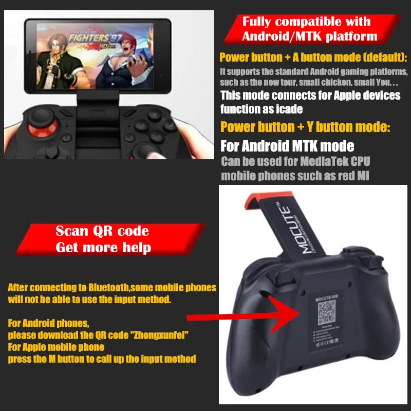 BOBO VR Z6 Wireless 3D Glasses Virtual Reality Box Google Cardboard Stereo Mic Headset Helmet for 4.7-6.5" Smartphone+Joystick