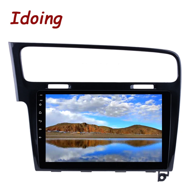 Excellent Idoing 1Din 10.2inch Android8.0 Car Radio GPS Multimedia Player For VOLKSWAGEN Golf 7 2013(piano black) Octa Core 4 RAM 64G ROM 4