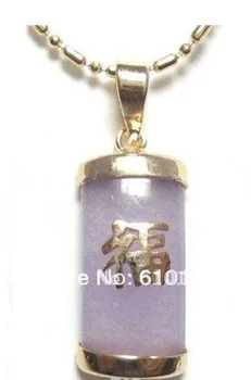 

6PC Genuine purple Good Fortune Necklace Pendant