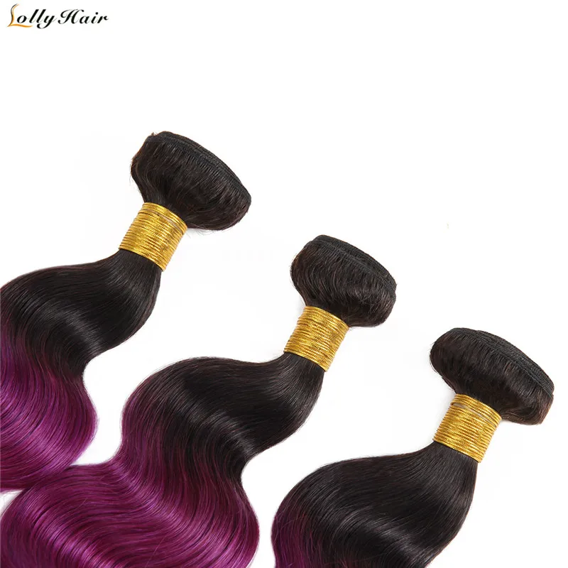1b purplr ombre body wave human hair bundles (17)
