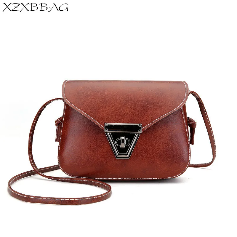 XZXBBAG Female Fashion Mini Hasp Shoulder Bags Girls PU Crossbody Bag