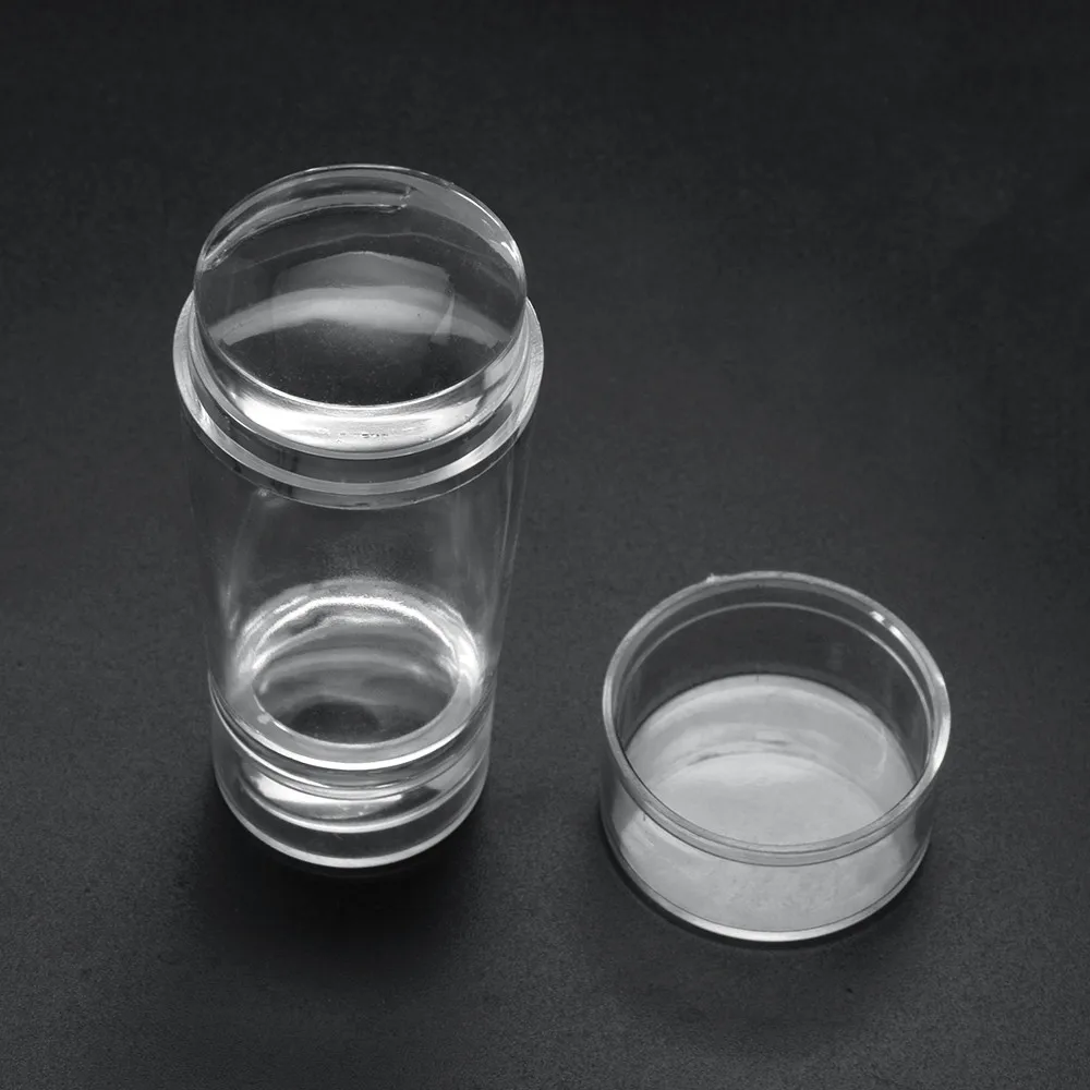 ATOMUS прозрачный силиконовый штамп+ шаблон скребок для штамповки ногтей пластины для полировки DIY Инструменты для дизайна ногтей