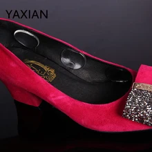 YAXIAN 6 шт. силиконовые круглые наклейки ручки новые высокие каблуки колодки Вставки для стельки для обуви защитный коврик для ног