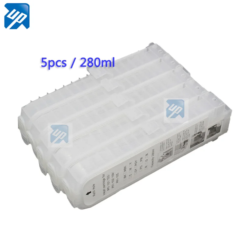 280 мл 5 шт совместимые многоразовые картриджи для CANON iPF500 iPF510 iPF600 iPF605 iPF610 iPF700 iPF710 |