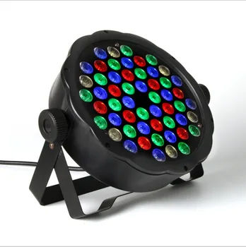 

Stage Lights RGB PAR LED DMX Stage Lighting Effect DMX512 Master-Slave Led Flat for DJ Disco Party KTV For EU Plug AC 110 - 220V