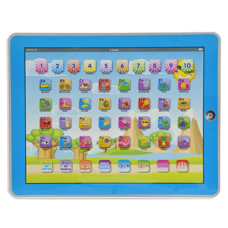 

Spanish Language Children kid's toy comupter laptop computer letters Learning machine toys