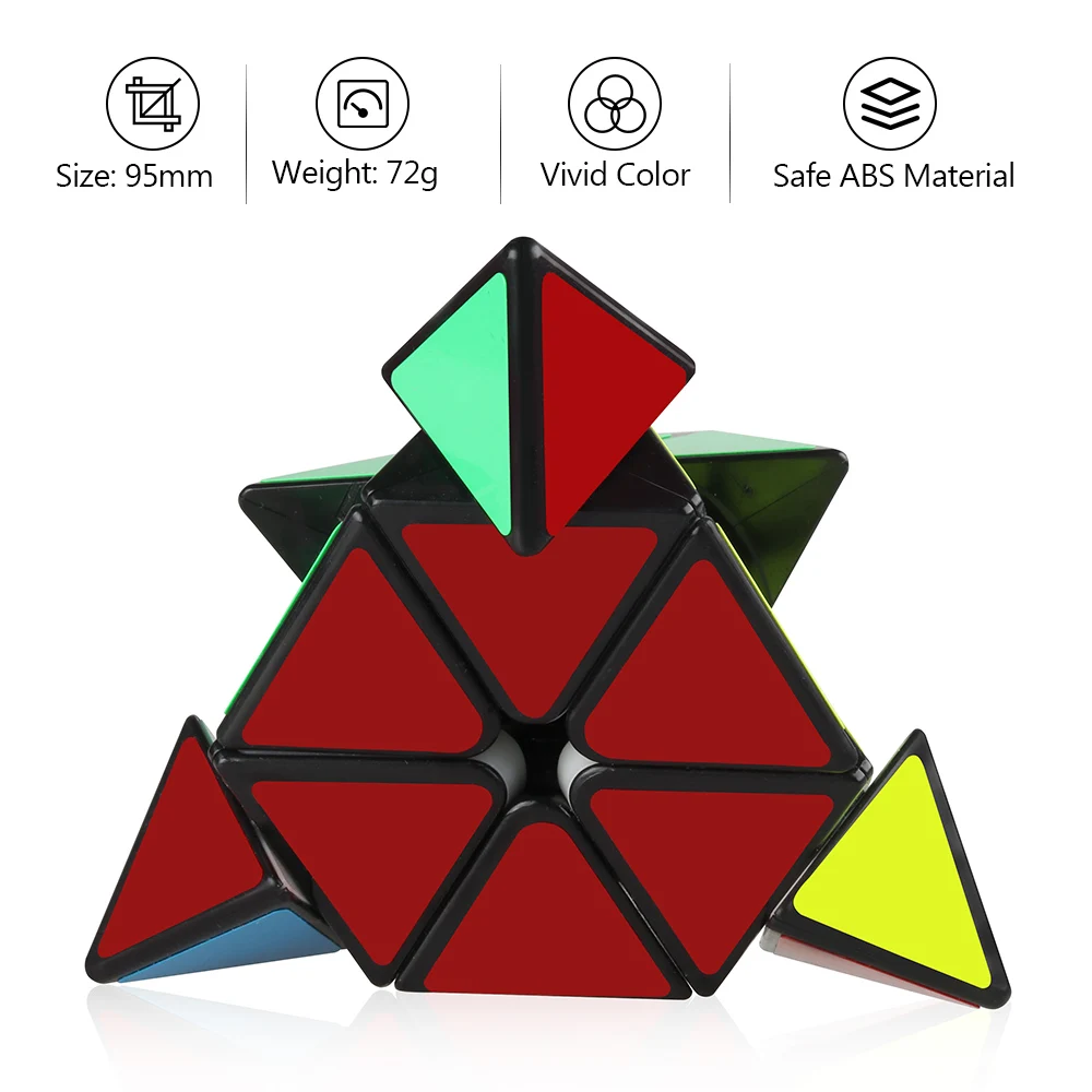 D FantiX Moyu Mofang Jiaoshi pyramid 3x3 скоростной куб 3x3x3 магический треугольный пазл игрушки