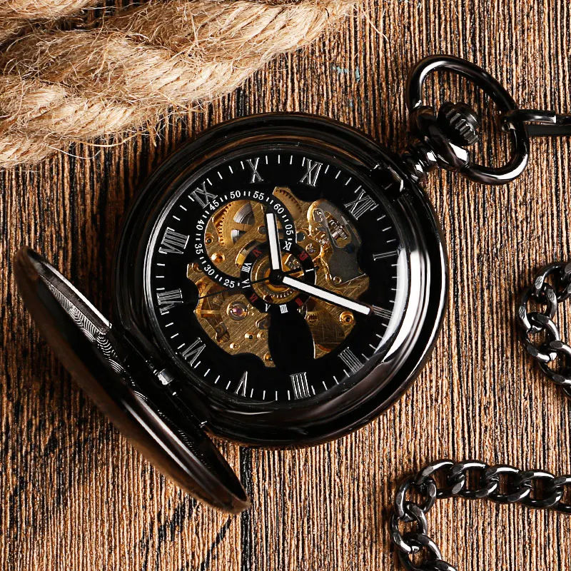 Рождественские подарки стимпанк часы карманные часы кулон Цепочки и ожерелья Для женщин гладкий Чехол кулон Винтаж Роскошные