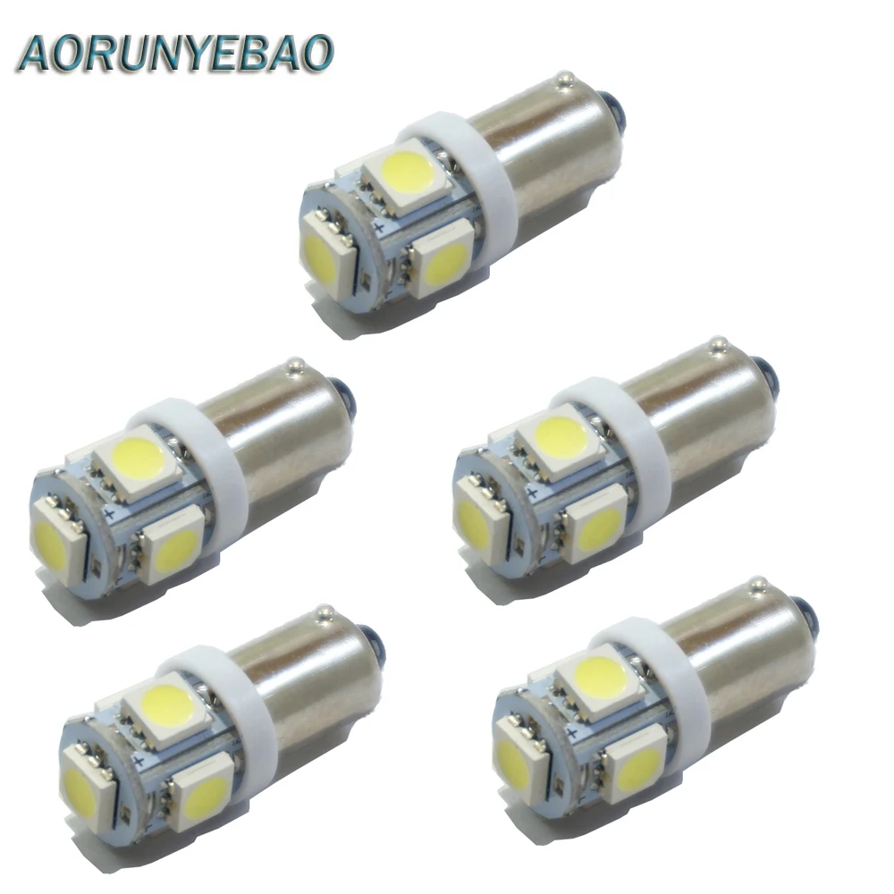 AORUNYEBAO 5 шт. T11 BA9S 5050 5SMD светодиодный светильник лампа для автомобиля