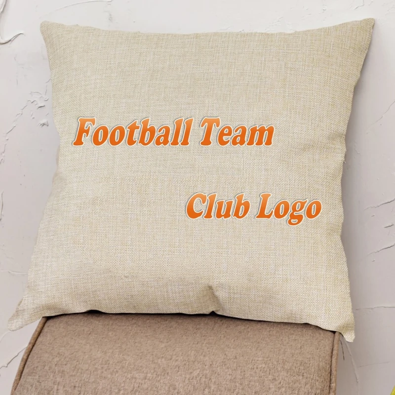 Индивидуальный футбольный клубная команда логотип Чехлы для подушек Мадрид Барселона вентиляторы декоративные диван амурный стул автомобиль Пледы Подушки крышка