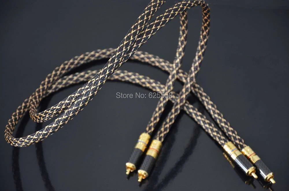 

Pair 1m Western Electric R-Copper RCA audio cable signal line