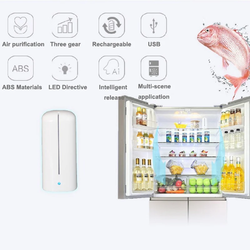 Ozone Generator Air Purifier Cleaner Fridge Food Fruit Vegetables Shoe Wardrobe Car O3 Ionizer Disinfect Sterilizer Fresh  (4)