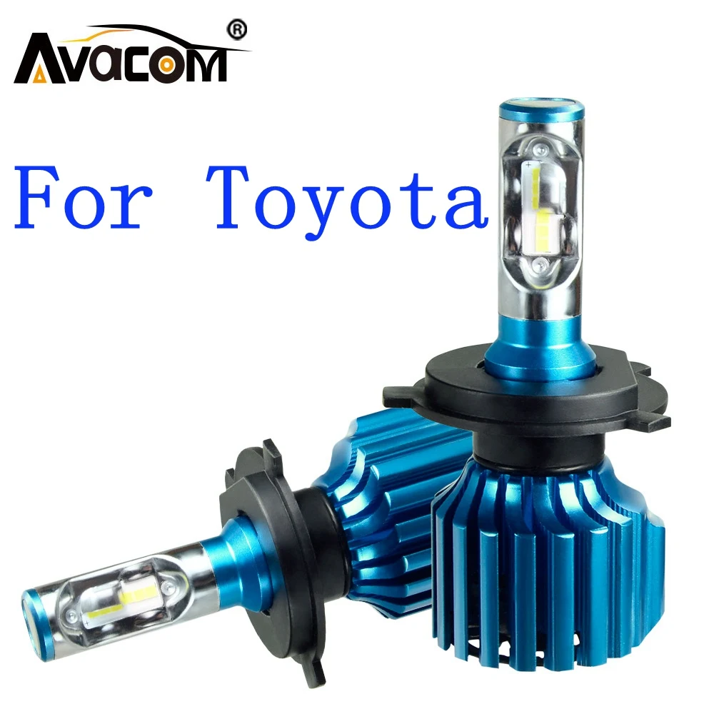 Автомобильный светодиодный светильник Avacom 12 В CSP 6500K 12000Lm 72 Вт, автомобильный противотуманный светильник DRL для Toyota Corolla/Camry/Rav4/Yaris/Echo/Prius/Hilux