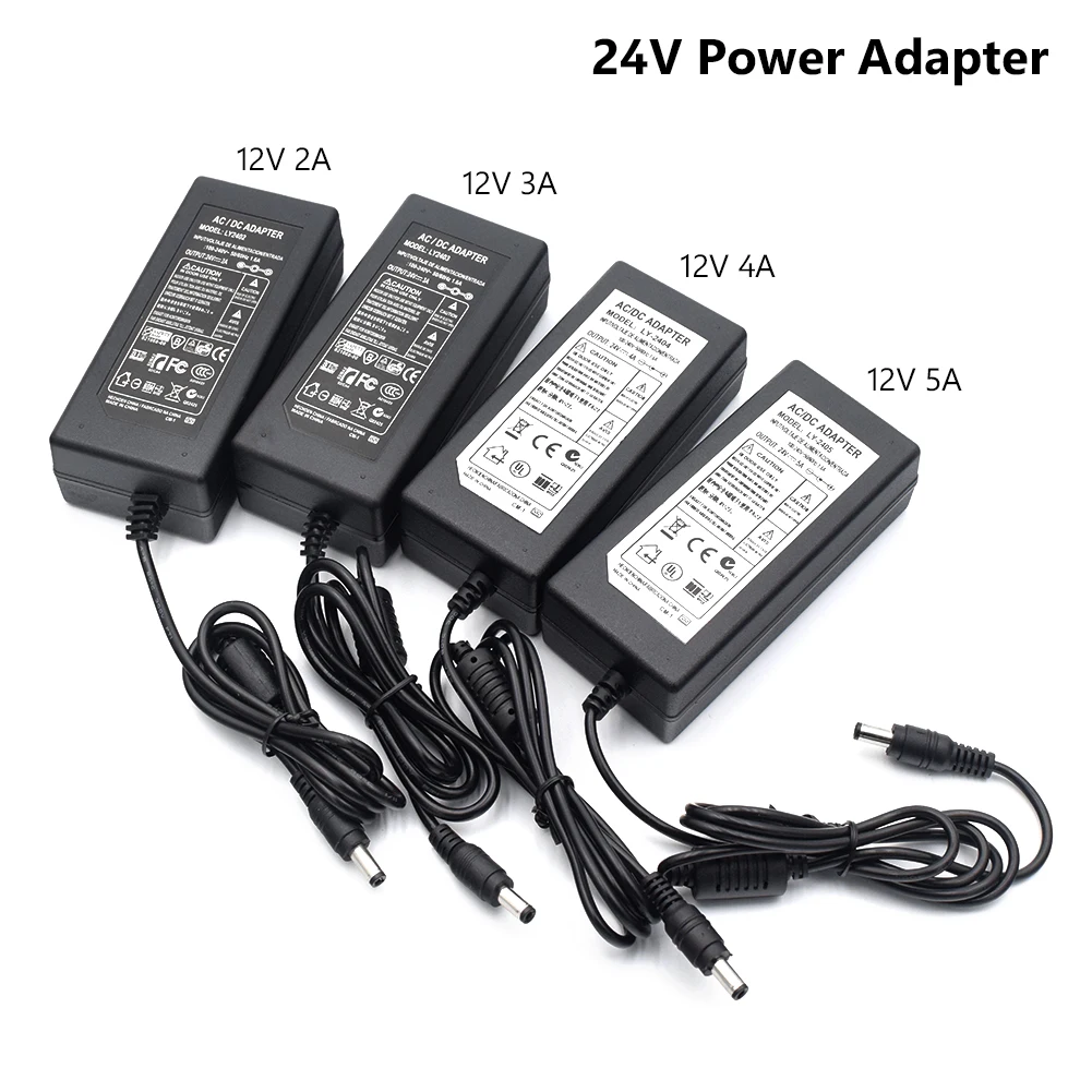 

Good Quality DC 24V 2A 3A 4A 5A AC 100V-240V Converter Adapter DC 24V Power Supply Transformer AC to DC Charger No Input Cable